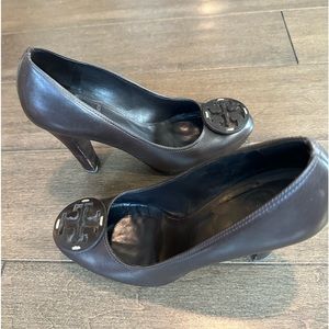 Tory Burch dark brown heels size 6.5